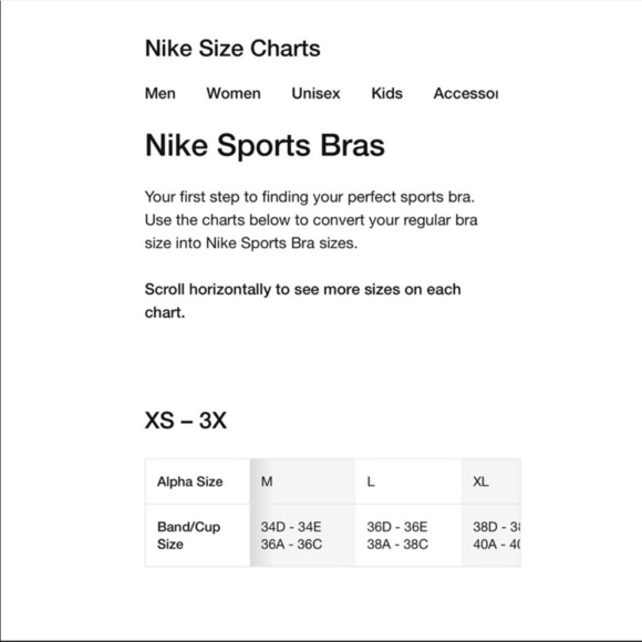 Nike Dri Fit Gray Sports Bra Sz XS - Picture 3 of 7